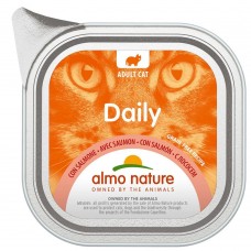 Almo Nature Cat Daily Pate with Salmon ЛОСОСЬ паштет вологий корм для котів 100 г (00352)